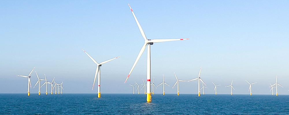 Nordsjöenergi från tyska RWE:s vindturbiner. Foto: RWE