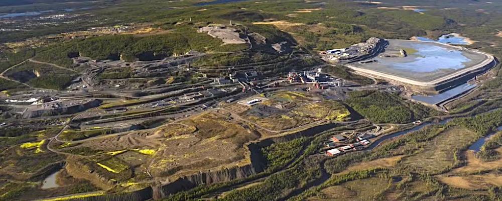 Aerial view of LKAB’s mining operations in Malmberget, Gällivare. Photo: LKAB.
