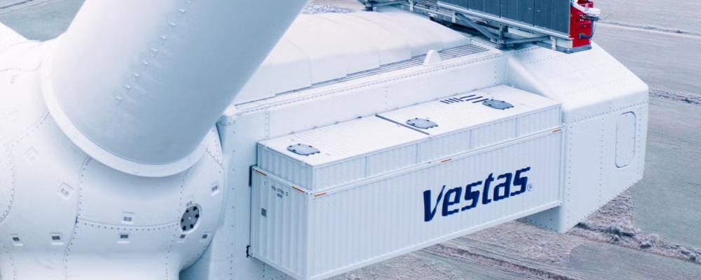 Prototyp av en v236-15 MW Vestas-vindturbin installerad i Danmark. Foto: Vestas