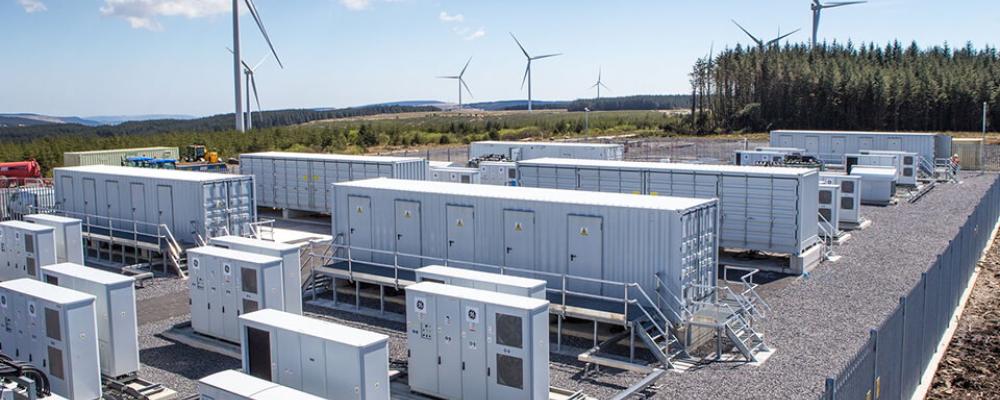 Batterilagringspark.  Symbolbild. Foto: Vattenfall