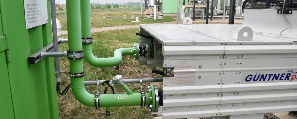 Biogasanläggning i Schwedt/Oder i Tyskland. Regeringen vill stärka den svenska biogasförsörjningen och öka inmatningen av biogas på gasnätet. Genrebild. Foto: 	Vasyatka1/wikimedia Common/https://commons.wikimedia.org/wiki/File:GASAG_Biogas_plant_in_Schwedt_(051).jpg
