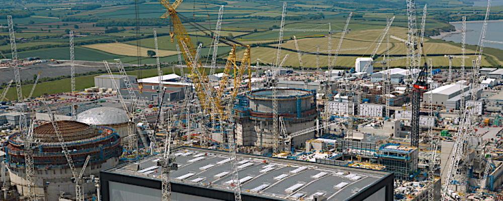 Byggnationen av brittiska kärnkraftsverket Hinkley Point C fortskrider enligt planen, Foto: EDF Energy