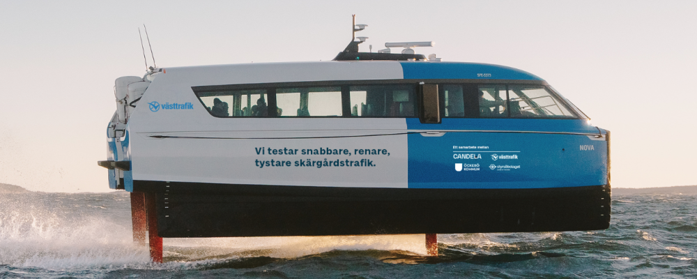 I september ges pendlare mellan Öckerö och centrala Göteborg möjlighet att teståka eldriven bärplansfärja. Foto: Candela