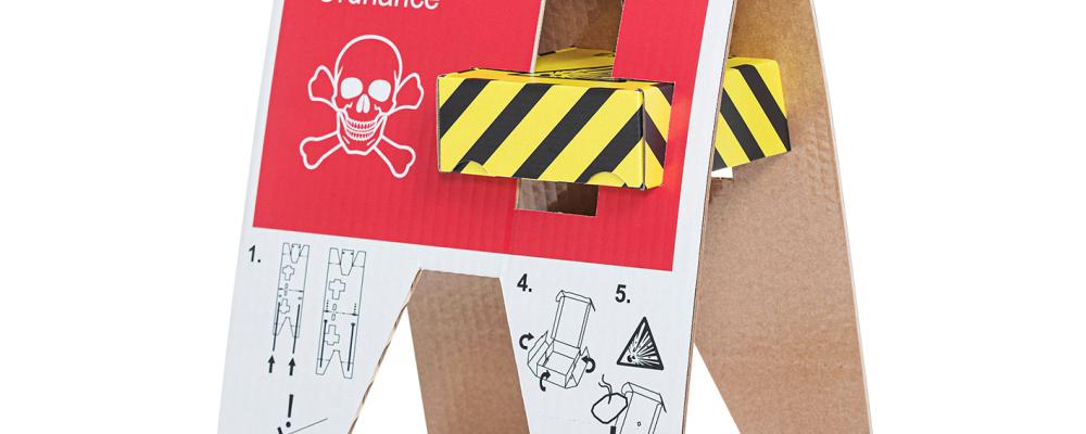 Ett stativ för drönarsystemteknologi. Foto: DS Smith