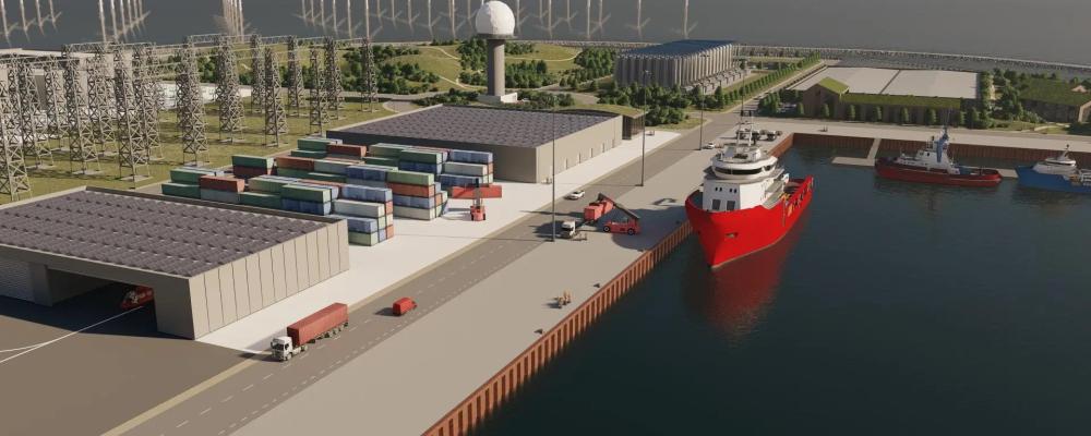 Den danska drömmen om en konstgjord energiö i Östersjön lever. Den lokala enigheten på Bornholm speglar ett större intresse för att upprätthålla Danmarks roll som ledande aktör inom grön energi i regionen. Illustration Ramboll Group