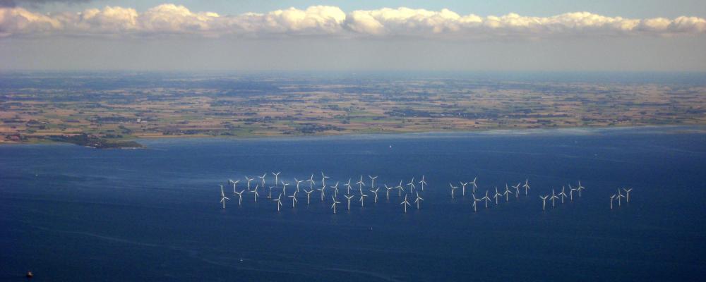 Lillgrunds vindkraftpark i södra Sverige. Foto: Wikipedia Commons Lic. kredit: Tomasz Sienicki