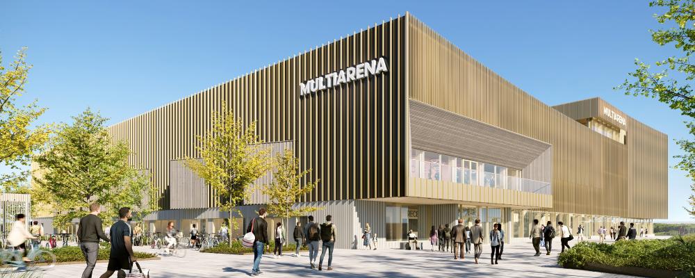 I slutet av 2027 ska arenan stå klar. Illustration: Tengbom arkitektbyrå