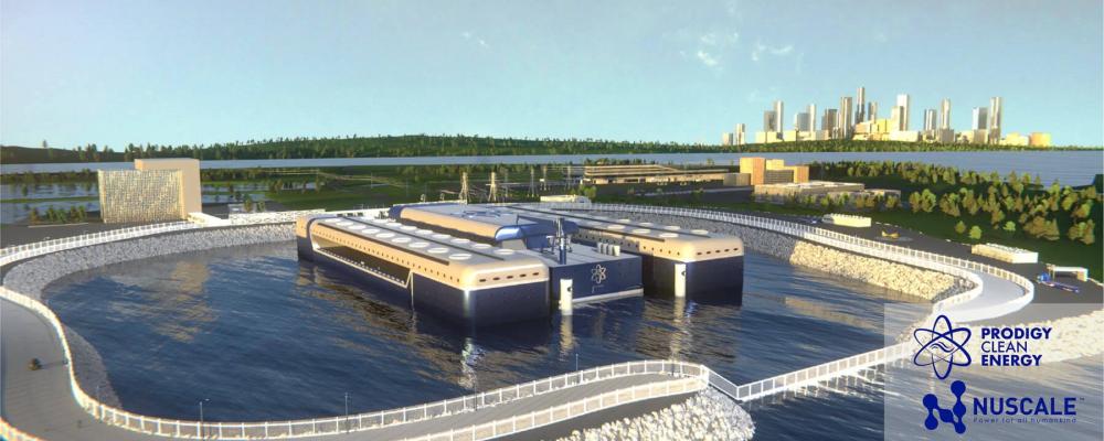 Planerad marin SMR-anlägging. Framatome och NuScale utökar sitt kärnbränslesamarbete med europeiska fabriker för att leverera bränsle till framtida SMR-projekt. Bild: NuScale