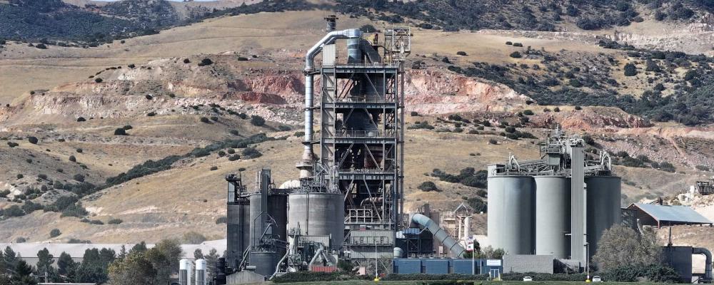 National Cement Co. of California:s cementfabrik behövde minska utsläppen vid sin fabrik i Lebec, USA, men finansieringen av projektet stoppades av Trump-administrationen. Foto: national Cement Co.