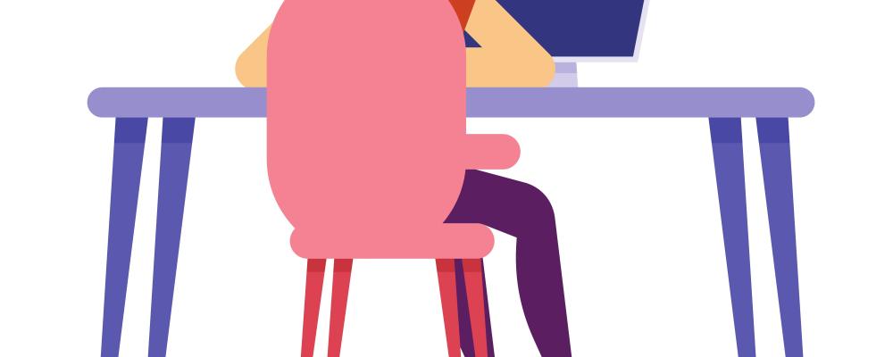 Man vad skrivbord. Illustration av: Public domain vectors / Unsplash