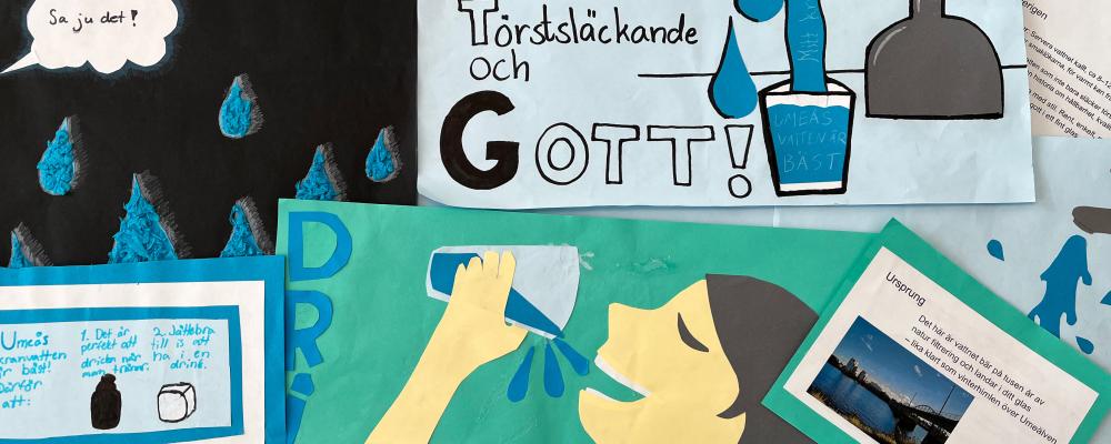 Eleverna lyfter kranvattnets kvalitet Foto: Vakin