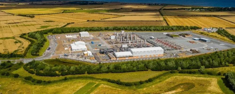Platsen för det planerade Aldbrough Hydrogen Pathfinder-projektet i Yorkshire i nordöstra England.
Foto: SSE Thermal