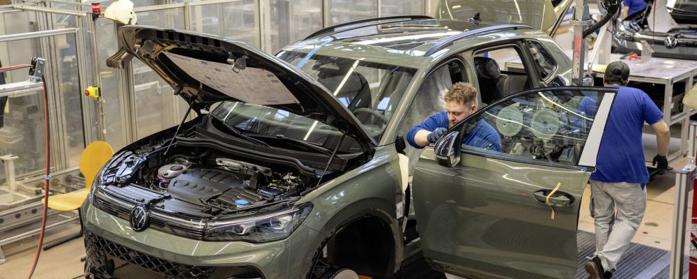 En av de mest drabbade, Volkswagen -fabrik i tyska Wolfsburg. Foto: Volkswagen AG