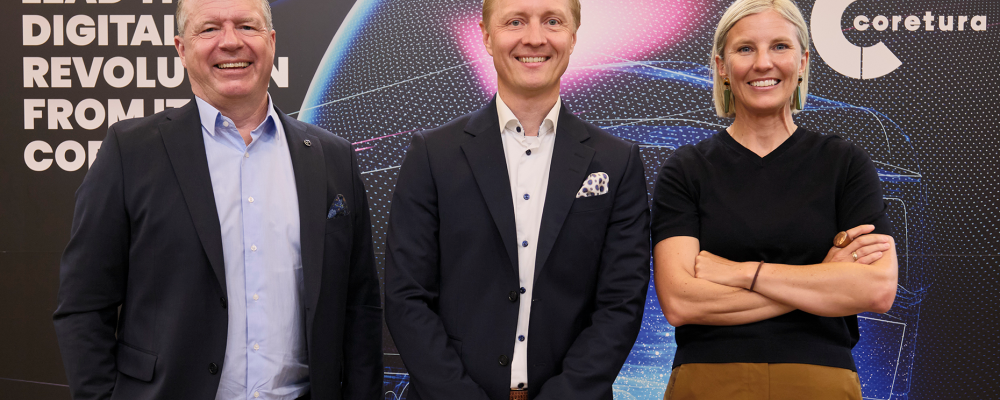 Martin Lundstedt, Johan Lundén och Karin Rådström. Foto: Volvo
