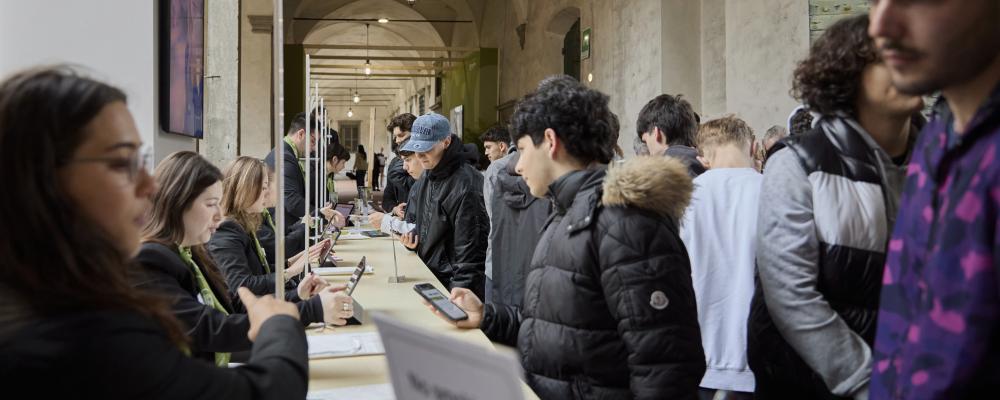 Over 450 students gathered at Real Collegio to explore companies and educational institutions. Photo: Toscotec