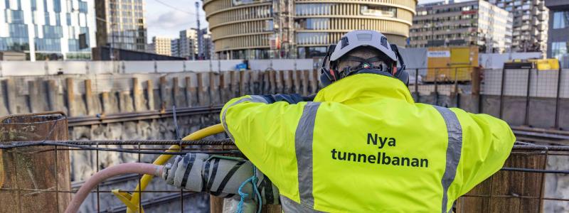 Utbyggnaden av nya tunnelbaneförbindelser är i full gång i Stockholmsområdet, men ytterligare 12 spårprojekt kan bli verklighet, enligt ett förslag från Region Stockholm som nu granskas av regionpolitikerna. Här pågår arbeten i Hagastaden i norra Stockholm stad med att bygga ut gröna linjen från Odenplan till Arenastaden.
FOTO: Liza Simonsson