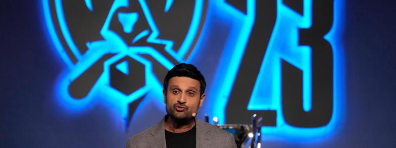 Lee Jin-man/AP/TT: Dylan Jadeja, vd för Riot games. Arkivbild.