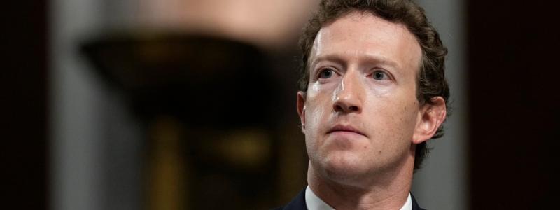 Susan Walsh/AP/TT: Metas vd Mark Zuckerberg är inte nöjd med EU:s avgiftsmodell för större plattformar. Arkivbild.