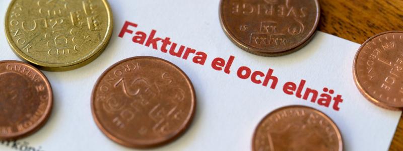 Janerik Henriksson/TT: Dags betala ny elräkning. Arkivbild.