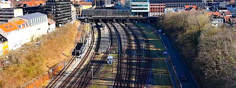 Järnvägsföretagen DSB och GoCollective har också förberett sig på störningarna. DSB erbjuder pendlare som reser mellan Skanderborg, Århus H och Hinnerup en ersättning på tjugofem procent under perioden med nedsatt trafik. Foto: Banedanmark
