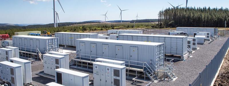 Batterilagringspark.  Symbolbild. Foto: Vattenfall
