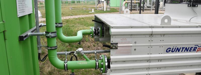 Biogasanläggning i Schwedt/Oder i Tyskland. Regeringen vill stärka den svenska biogasförsörjningen och öka inmatningen av biogas på gasnätet. Genrebild. Foto: 	Vasyatka1/wikimedia Common/https://commons.wikimedia.org/wiki/File:GASAG_Biogas_plant_in_Schwedt_(051).jpg