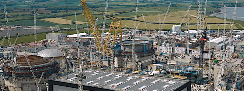 Byggnationen av brittiska kärnkraftsverket Hinkley Point C fortskrider enligt planen, Foto: EDF Energy