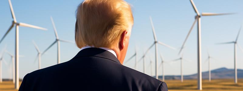 Trump-administrationens hållning innebär i praktiken ett tvärstopp för nya projekt som planerar att använda dessa skattelättnader som en del av sin finansiering. AI-genererad bild - ej ett fotografi, Upphovsrätt: Conventus.