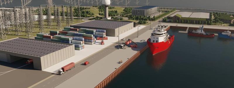 Den danska drömmen om en konstgjord energiö i Östersjön lever. Den lokala enigheten på Bornholm speglar ett större intresse för att upprätthålla Danmarks roll som ledande aktör inom grön energi i regionen. Illustration Ramboll Group