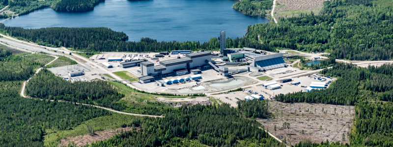 I Garpenberg bryts komplexmalm som innehåller zink, bly, silver, koppar och guld. Foto: Boliden