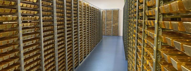 Portugisiska centralbankens gulreserver. Foto: Screendump. Kredit: Bullionstar