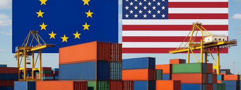 Trump har redan utropat sin tullstrategi som en framgång, eftersom EU enligt honom har slutat "sakta ner" processen och tvingats agera. Men vad som nu diskuteras är ett smalt och symboliskt avtal, långt ifrån TTIP:s vision om djupgående regleringsharmonisering mellan de två marknaderna. Bild: Genererad av Open AI