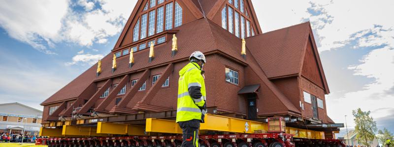 Flytten omfattade 713 ton och planerades i detalj under mer än 1 000 timmar. Foto: Mammoet