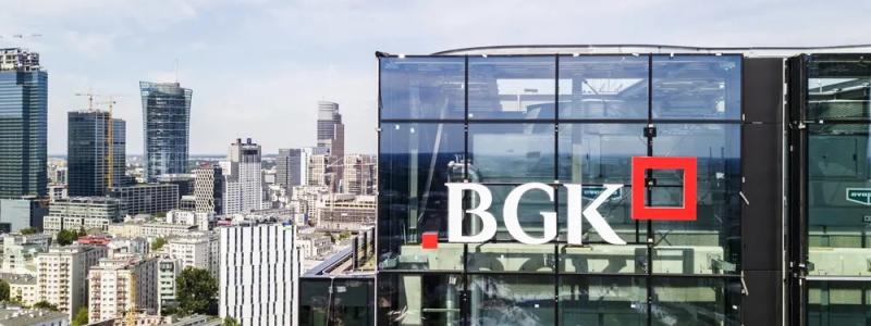 Högkvarteret för Polens nationella utvecklingsbank BGK i Warszawa.
Foto: BGK