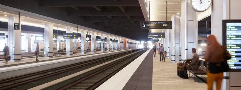 Spår 3 och 4 i Stockholm. Illustration: Trafikverket