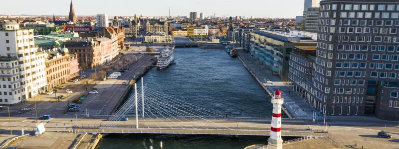 Klimatförändringarnas ökade risker, med stigande havsnivåer och kraftigare skyfall, ligger till grund för konferensen som samlar beslutsfattare, representanter från näringsliv, akademi och offentlig sektor från hela Europa. Foto: Malmö stad