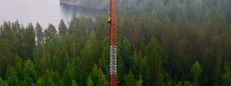 Kommunikationsmast. Foto: Eltel