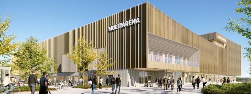 I slutet av 2027 ska arenan stå klar. Illustration: Tengbom arkitektbyrå