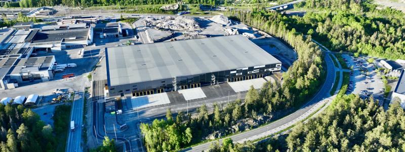Fastigheten på Mejerivägen i Kallhäll. Foto: Logicenters