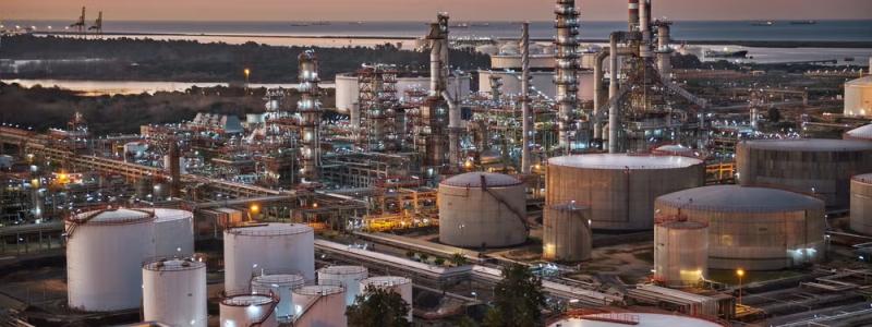 Möves vätgasraffinaderi La Rábida i Huelva, där projektet Onuba ska byggas. Anläggningen är den största i Spanien. Tyska Thyssenkrupp Nucera har fått en order på 300 megawatt alkaliska elektrolysörer från det spanska energibolaget Moeve. Utrustningen ska användas i projektet Onuba, som blir Spaniens största anläggning för grön vätgas som hittills har nått ett slutligt investeringsbeslut.
Foto: Moeve