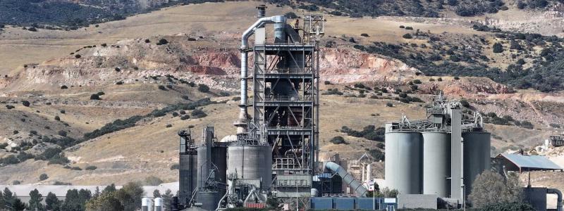 National Cement Co. of California:s cementfabrik behövde minska utsläppen vid sin fabrik i Lebec, USA, men finansieringen av projektet stoppades av Trump-administrationen. Foto: national Cement Co.