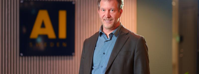 Niclas Fock, Senior Advisor på AI Sweden.  Pressbild.