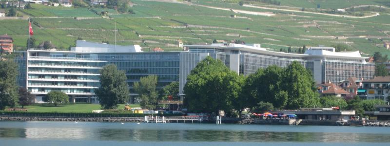 Nestlés huvudkontor vid Genève-sjön i Schweiz. Foto: Norbert Apli/Wikimedia Commons