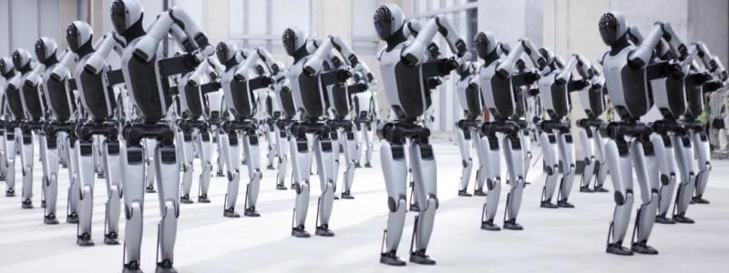 De humanoida robotarna används redan vid biltillverkning. Foto: UBTech