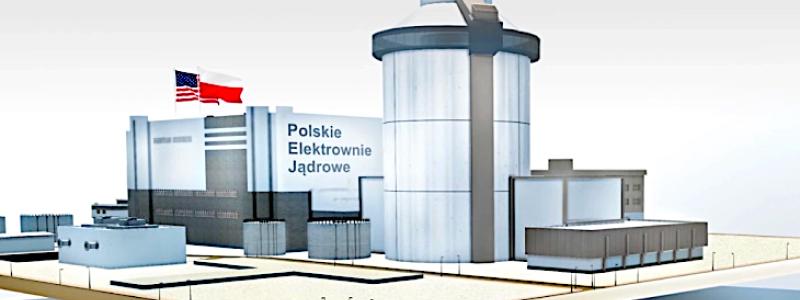 Illustration av det nya polska kärnkraftverket. Bild: PEJ