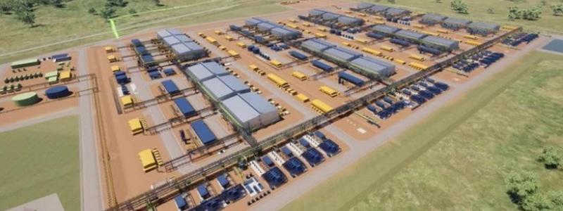 Illustration av Central Queensland Hydrogen Project (CQ-H2) i Australien. Bildkälla: CQH project.