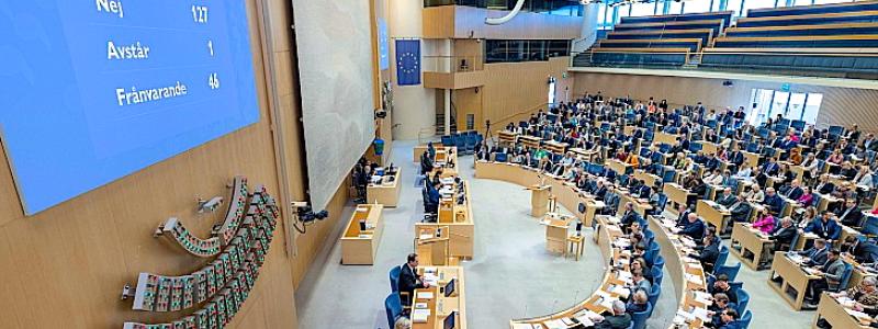Riksdagen har godkänt lagändringar som ska förenkla uranbrytning och öppna fler kustlägen för framtida kärnkraft. Foto: Melker Dahlstrand/Riksdagen.