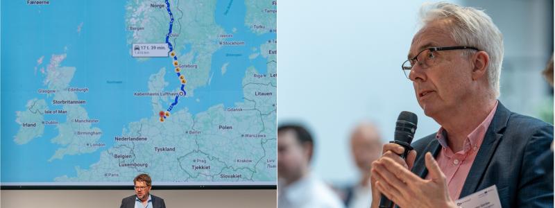 Till höger: Jan Carsten Gjerløw, vd för Grønt landtransportprogram. Foto: Seals