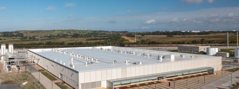 Start Campus i Portugal har byggts på återvunnen industrimark intill ett nedlagt kraftverk. Foto: Schneider Electric
