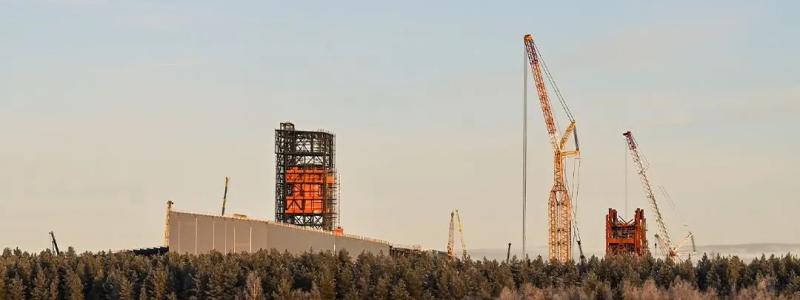 Stegras anläggning under uppförande i Boden. Foto: Stegra